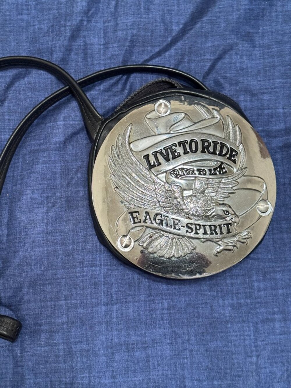 Motorcycle Purse "Ride to Live, Live to Ride" Eagle Spirit
